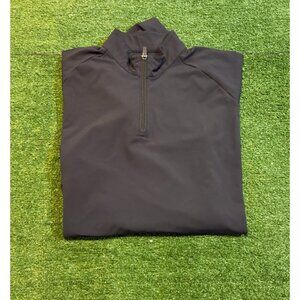 Ash & Erie 1/4 zip mens XL black lighweight breathable moisture wicking RK
